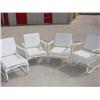 Image 1 : 4 metal patio chairs