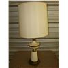 Image 1 : Gold & White lamp w/shade