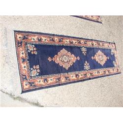 Blue runner rug