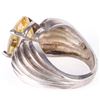 Image 3 : STERLING SILVER CITRINE OVAL CUT RING