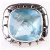 Image 1 : STERLING SILVER BLUE TOPAZ RING