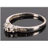 Image 3 : 10K WHITE GOLD DIAMOND LADIES RING