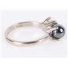 Image 2 : 10K WHITE GOLD WHITE PEARL LADIES RING