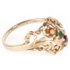 Image 3 : 10K YELLOW GOLD LADIES RING W/ GEMSTONES