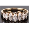 Image 1 : ELEGANT MARQUIS CUT CZ 10K GOLD LADIES RING