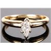 Image 1 : 0.33 CTW. DIAMOND MARQUIS CUT 10KT. GOLD RING