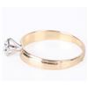 Image 2 : 0.10 CT. DIAMOND SOLITAIRE 10KT. GOLD RING