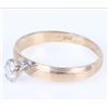 Image 3 : 0.10 CT. DIAMOND SOLITAIRE 10KT. GOLD RING