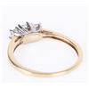 Image 3 : 0.24 CTW. DIAMOND 10 KT. YLW GOLD RING