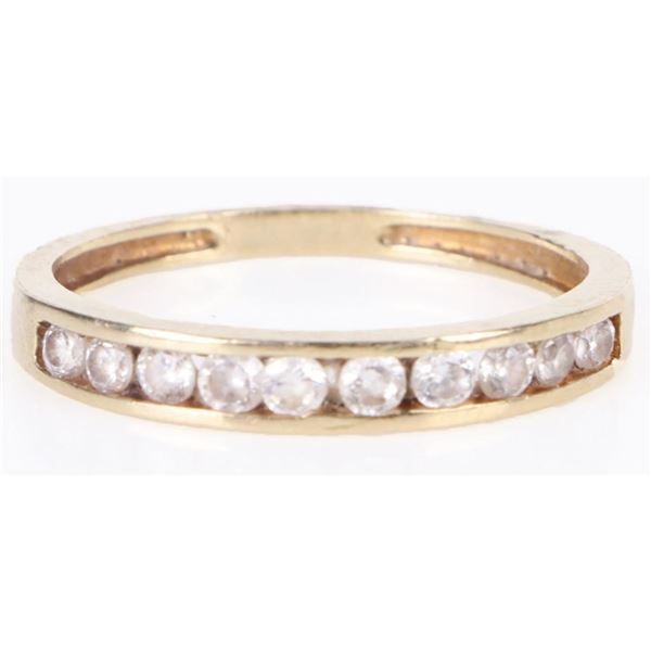 LADIES 10K YELLOW GOLD DIAMOND RING