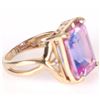 Image 5 : BI-COLOR SAPPHIRE & DIAMOND 10K GOLD LADIES RING