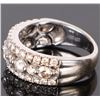 Image 2 : 14K WHITE GOLD DIAMOND LADIES RING 1.13 CTW