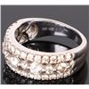Image 3 : 14K WHITE GOLD DIAMOND LADIES RING 1.13 CTW