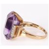 Image 2 : 18 X 14MM AMETHYST 14K GOLD DIAMOND LADIES RING