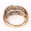 Image 3 : 14K YELLOW GOLD DIAMOND LADIES RING