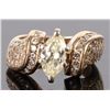 Image 1 : 1.25 CT. MARQUIS DIAMOND 14K YLW GOLD RING