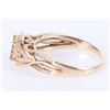 Image 2 : DIAMOND 14KT. YLW GOLD CATHEDRAL SET RING