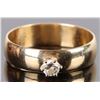 Image 1 : 14K YELLOW GOLD 0.35CT SOLITAIRE DIAMOND RING