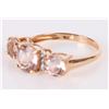 Image 3 : 3.0CTW MORGANITE 14K YELLOW GOLD LADIES RING
