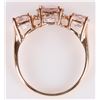 Image 4 : 3.0CTW MORGANITE 14K YELLOW GOLD LADIES RING