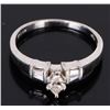 Image 1 : PLATINUM MARQUIS CENTER DIAMOND LADIES RING
