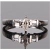 Image 2 : PLATINUM MARQUIS CENTER DIAMOND LADIES RING