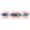 Image 1 : CALVIN 14K GOLD ASSORTED GEM LADIES BRACELET