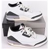 Image 1 : AIR JORDAN 3 RETRO CEMENT GRAY SHOES W/ BOX