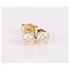 Image 2 : 0.60CTW ROUND DIAMOND 14K GOLD STUD EARRINGS