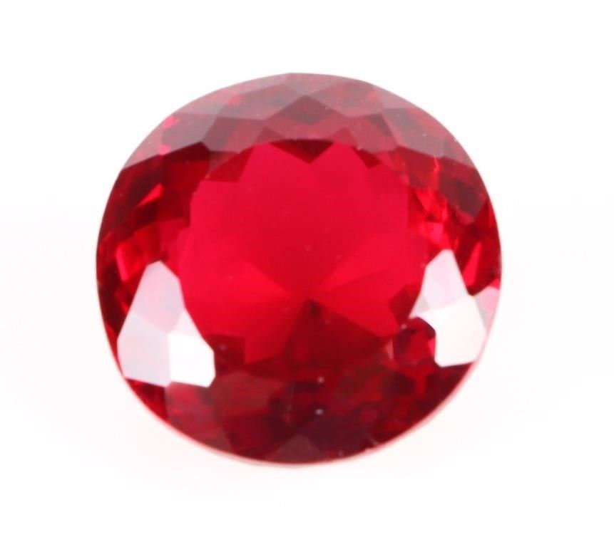 25.60CT LARGE ROUND RED RUBY W/ EGL CERT