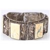 Image 2 : SERIMSAW .800 SILVER BONE JEWELRY SET