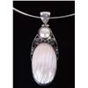 Image 1 : STERLING SILVER PEARL PENDANT & CHAIN