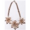 Image 1 : VINTAGE NETTIE ROSENSTEIN .925 THREE LEAF NECKLACE