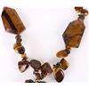 Image 3 : CHUNKY BEADED TIGER'S EYE LADIES NECKLACE