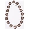 Image 1 : VINTAGE STERLING SILVER PARURE DOMED NECKLACE