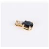 Image 2 : YLW GOLD SAPPHIRE & GARNET PENDANTS - (2)