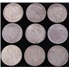 Image 1 : ASSORTED 0.9 SILVER LIBERTY PEACE DOLLARS - (9)