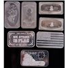 Image 1 : ASSORTED FINE & 0.925 SILVER BULLION BARS - (7)