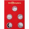 Image 2 : .999 SILVER PROOF DISNEY WORLD 20TH ANNI. COIN SET