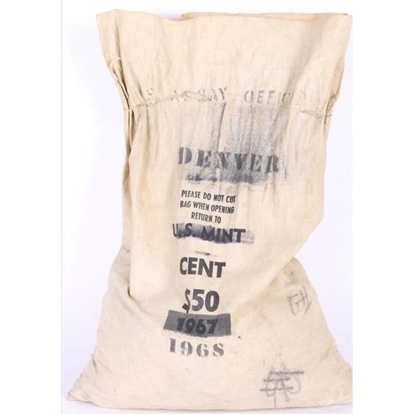 1968-S DDO $50 UNCIRCULATED ERROR PENNIES MINT BAG