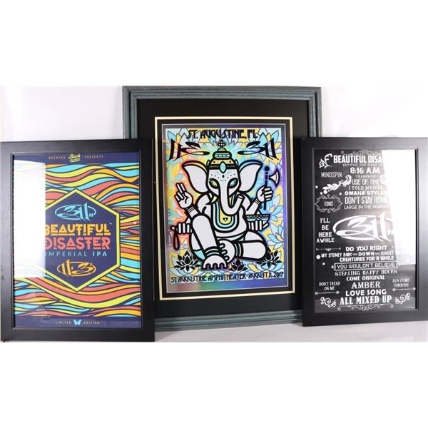 ASSORTED 311 FRAMED POSTERS - (3)
