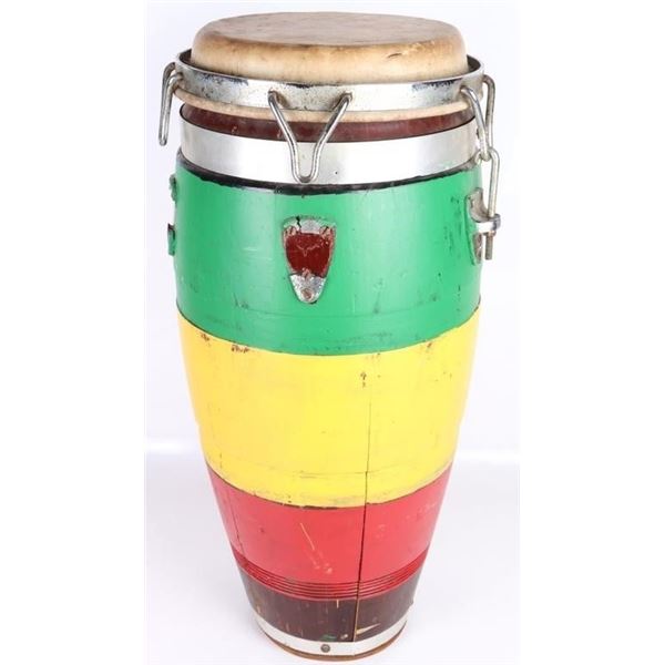 VINTAGE WOODEN CUBAN DRUM