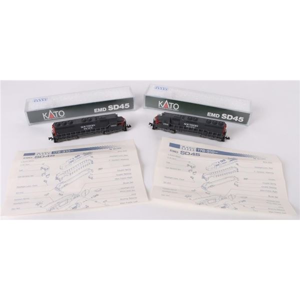 KATO N GAUGE EMD SD45 SOUTHERN PACIFIC MODELS - 2