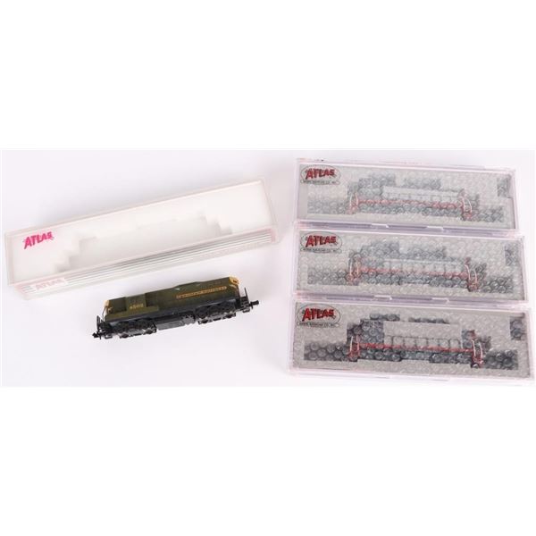 ATLAS N GAUGE MODEL LOCOMOTIVES IN BOX - (4)