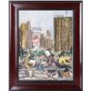 Image 1 : 1965 HESS WATERCOLOR FRAMED DEPICTING A CITY