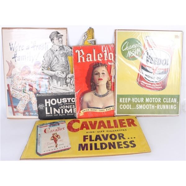 1950'S POSTER ADVERTISEMENTS - LOT OF 5