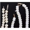 Image 2 : 10K YELLOW GOLD CLASPED WHITE PEARL LADIES JEWELRY