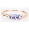 Image 1 : 0.02 CTW. DIAMOND TANZANITE 10 KT. GOLD RING