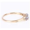 Image 2 : 0.02 CTW. DIAMOND TANZANITE 10 KT. GOLD RING