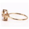 Image 2 : 14K YELLOW GOLD OPAL DIAMOND LADIES RING